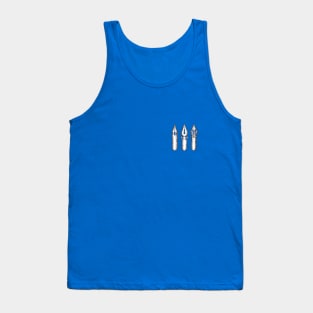 Dip Pen Nibs (Lake Blue and White) Tank Top